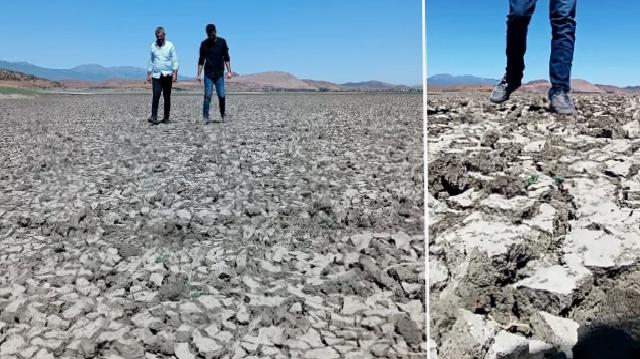Hamamlar Höyüğü Gün Yüzüne Çıktı: Barajda Su Seviyesi Düşüşü