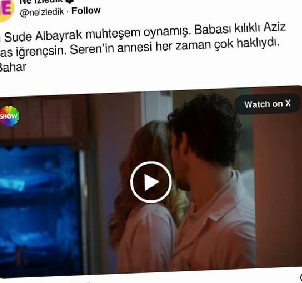 Baharın Sereni: Nil Sude Albayrak'ın Oyunculuğuna Yürekten Beğeniler