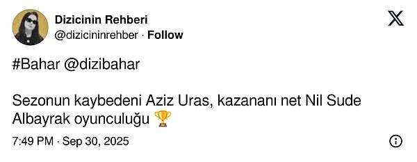 Baharın Sereni: Nil Sude Albayrak'ın Oyunculuğuna Yürekten Beğeniler
