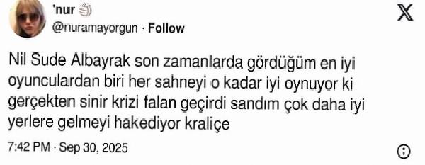 Baharın Sereni: Nil Sude Albayrak'ın Oyunculuğuna Yürekten Beğeniler