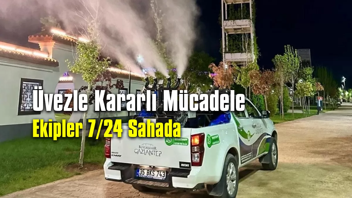 Gaziantep Büyükşehir’den Üvezle Kararlı Mücadele