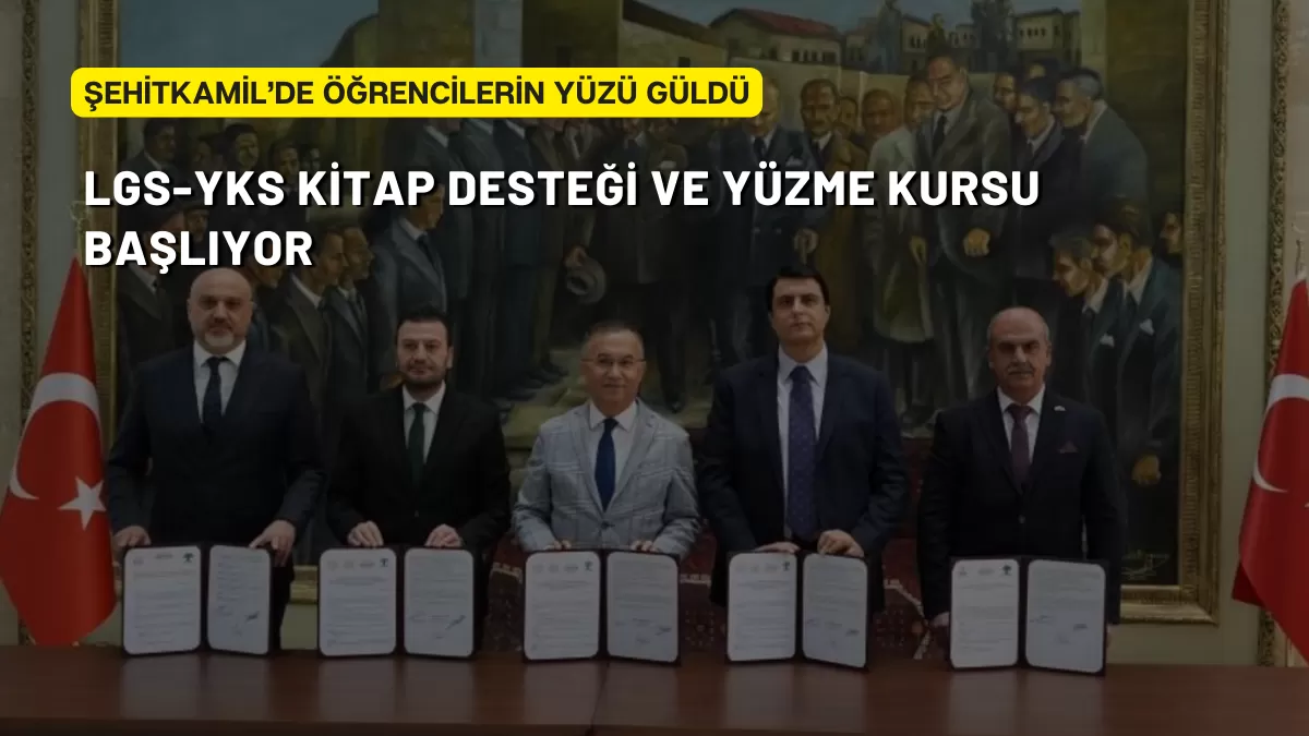 Şehitkamil’de Öğrencilerin Yüzünü Güldüren İmza: LGS-YKS Kitap Desteği ve Yüzme Kursu Başlıyor