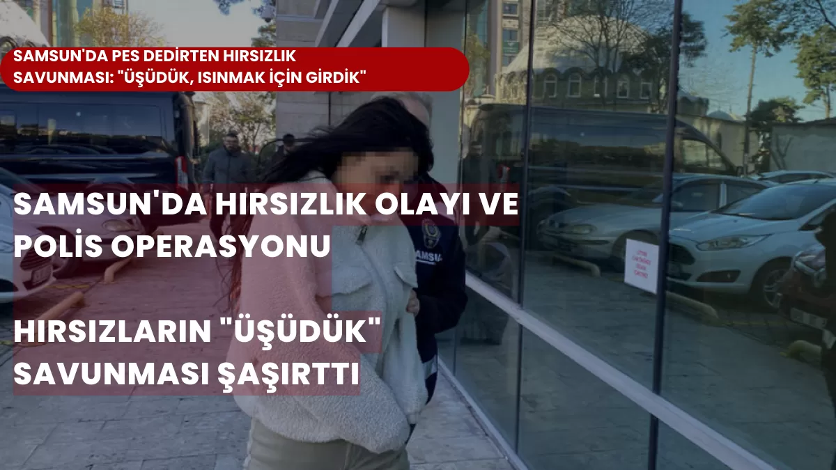 Samsun’da Pes Dedirten Hırsızlık Savunması: “Üşüdük, Isınmak İçin Girdik”