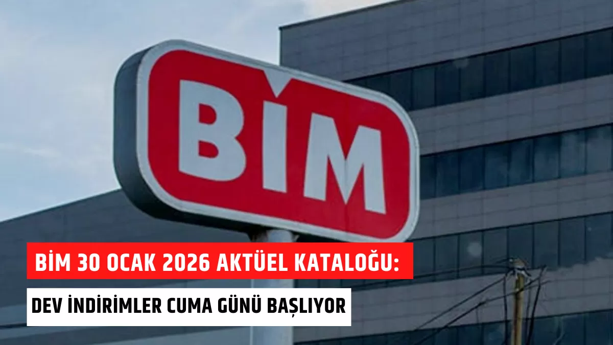 BİM 30 Ocak 2026 Aktüel Kataloğu: Dev İndirimler Cuma Günü Başlıyor