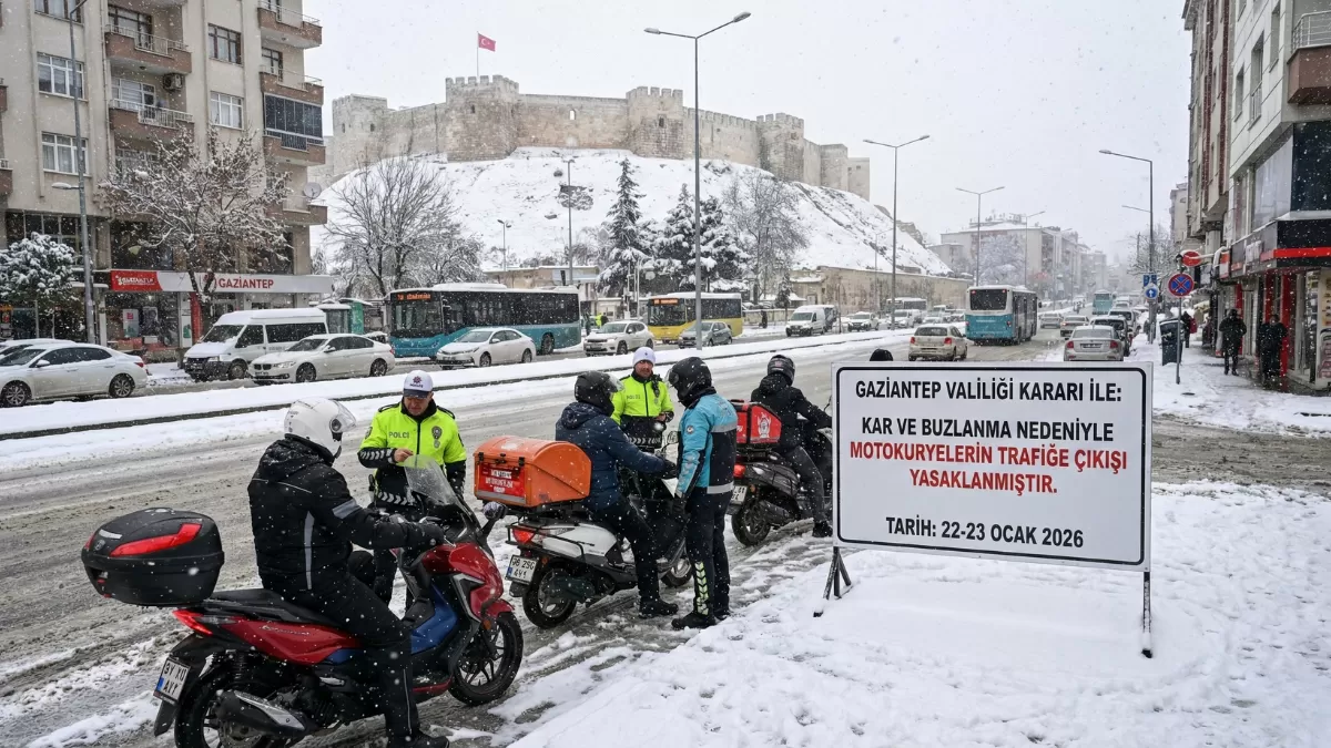 Gaziantep’te Motokuryelere ‘Kar’ Freni! Valilik Resmen Duyurdu: O Saatten İtibaren Yasak Başlıyor…