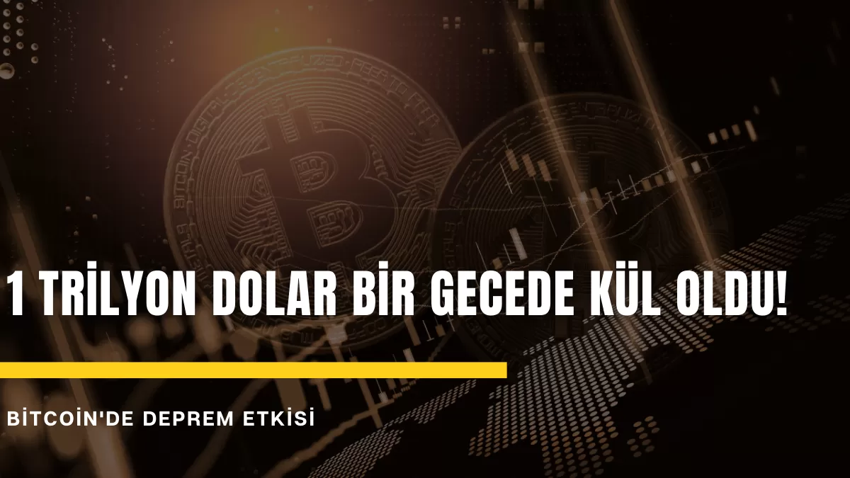 Bitcoin’de Deprem Etkisi: 1 Trilyon Dolar Bir Gecede Kül Oldu! Yatırımcıyı Bekleyen ‘Büyük Tehlike’ Ne?