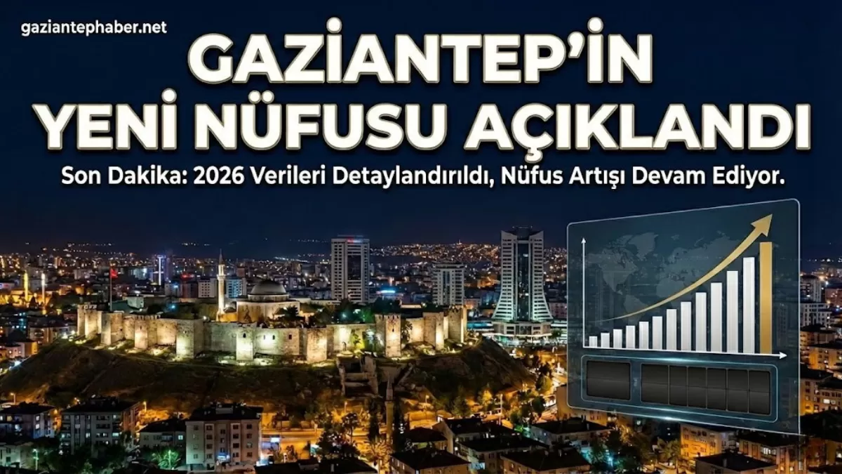 Gaziantep’te Nüfus Patlaması! İşte TÜİK’in Açıkladığı Son Rakamlar