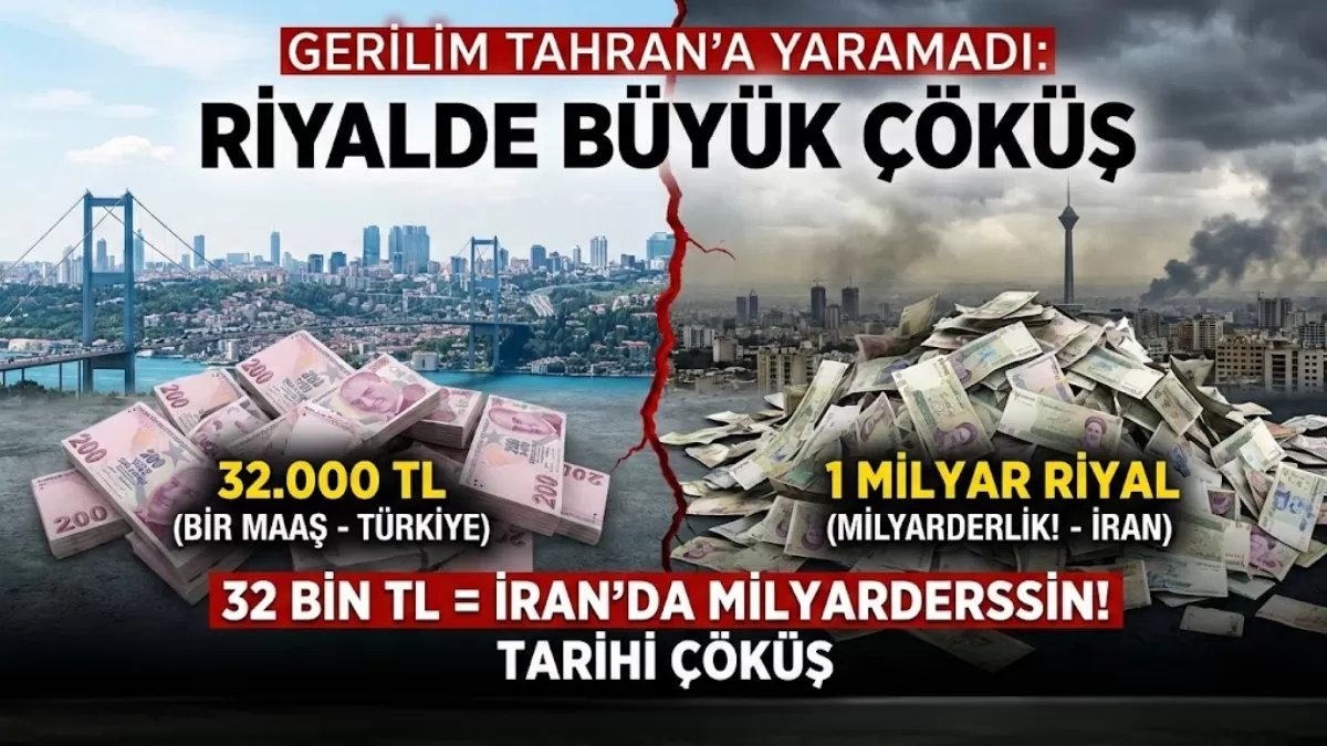 32 BİN TL’NİZ VARSA İRAN’DA MİLYARDERSİNİZ! İRAN RİYALİNDE TARİHİ ÇÖKÜŞ: TEHLİKE ÇANLARI ÇALIYOR