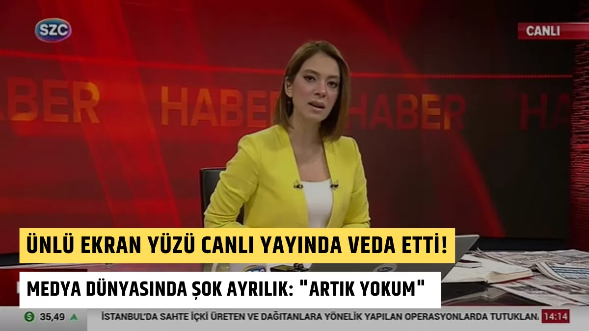 Ünlü Ekran Yüzü Canlı Yayında Veda Etti! Medya Dünyasında Şok Ayrılık: “Artık Yokum”