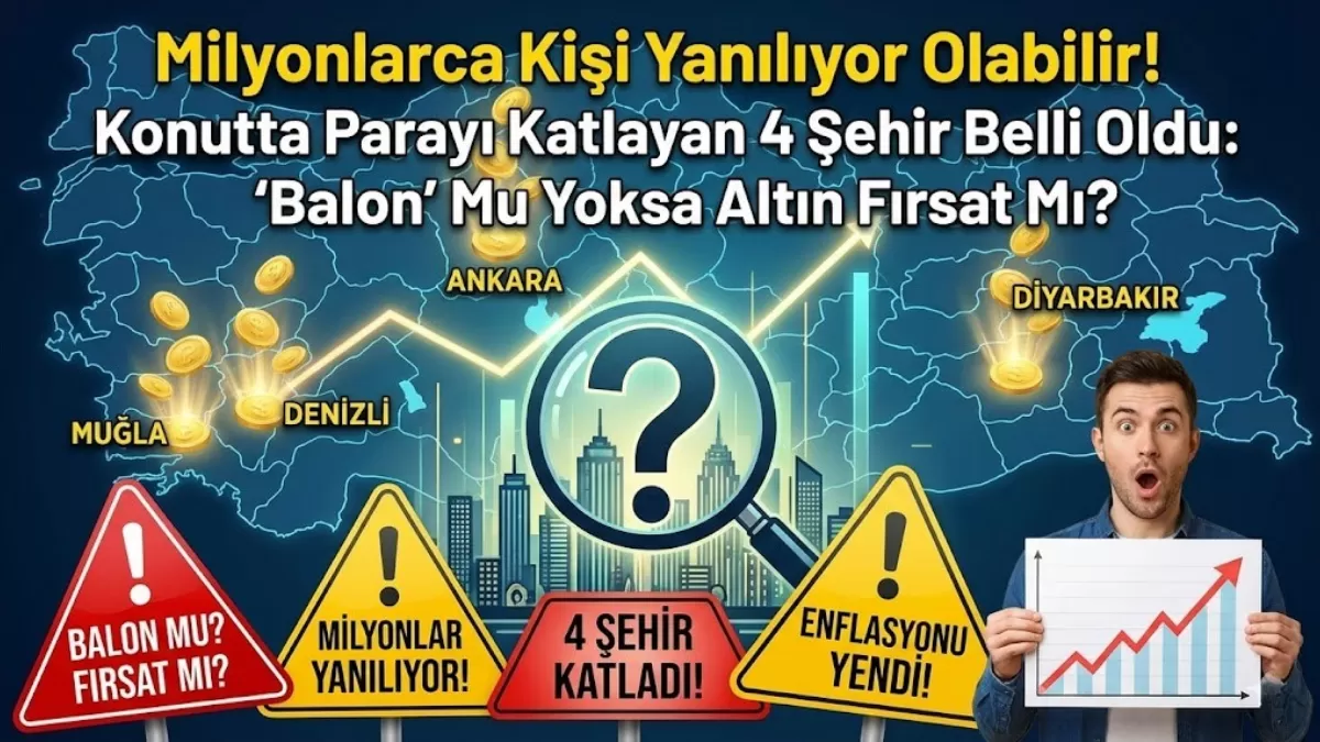 Milyonlarca Kişi Yanılıyor Olabilir! Konutta Parayı Katlayan 4 Şehir Belli Oldu: “Balon” Mu Yoksa Altın Fırsat Mı?