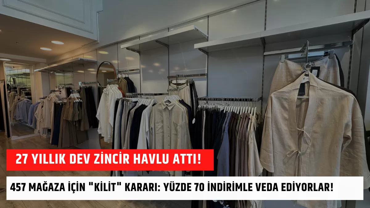 27 Yıllık Dev Zincir Havlu Attı! 457 Mağaza İçin “Kilit” Kararı: Yüzde 70 İndirimle Veda Ediyorlar!