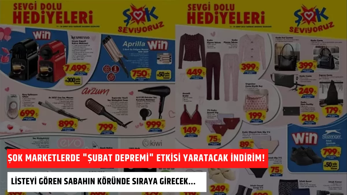 ŞOK Marketlerde “Şubat Depremi” Etkisi Yaratacak İndirim! Listeyi Gören Sabahın Köründe Sıraya Girecek…