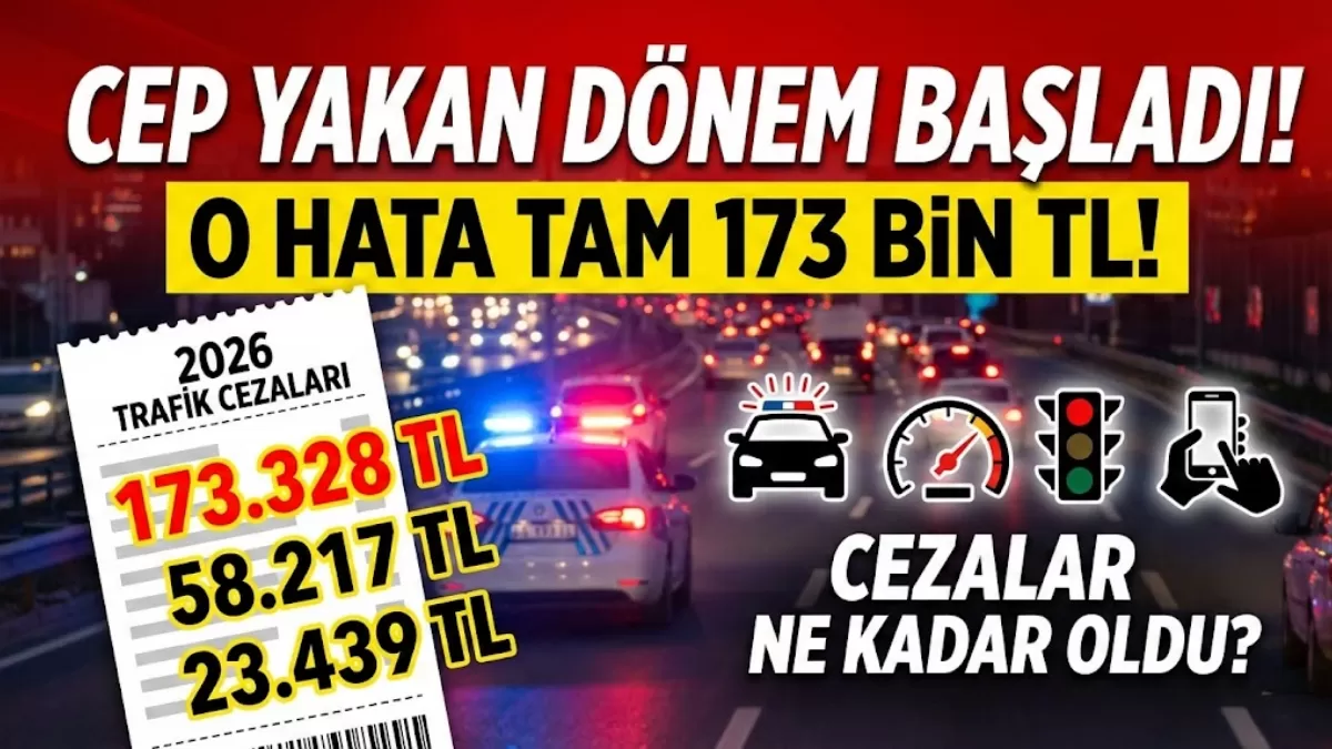 SON DAKİKA! Trafikte “Cep Yakan” Dönem Resmen Başladı:  Tam 173 Bin TL Trafik Cezası!