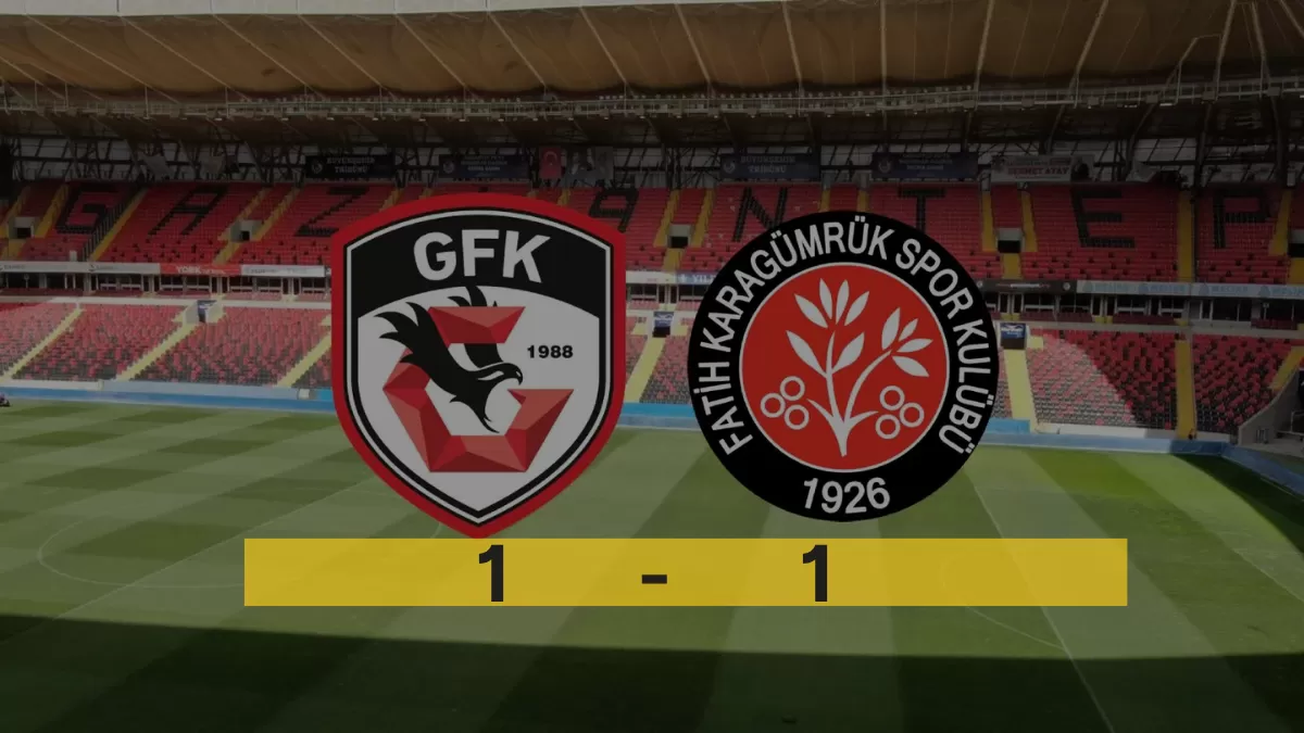 Gaziantep’te Nefes Kesen Çarpışma: 1-1’lik Eşitlik Kimin İşine Yaradı?