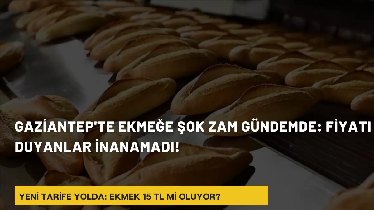 Gaziantep’te Ekmeğe Şok Zam Gündemde: Fiyatı Duyanlar İnanamadı!