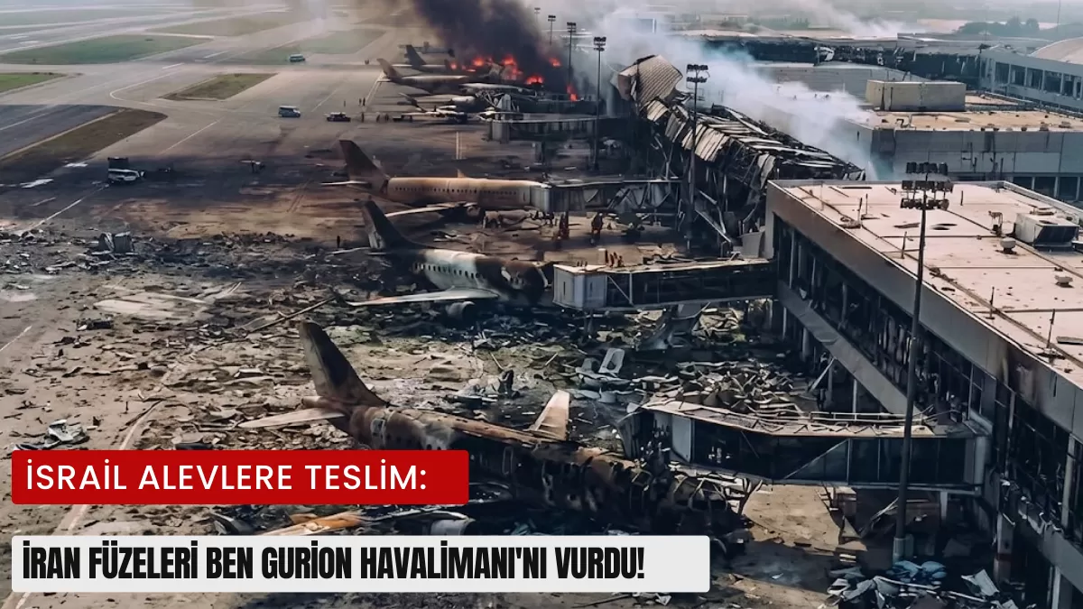 İsrail Alevlere Teslim: İran Füzeleri Ben Gurion Havalimanı’nı Vurdu!