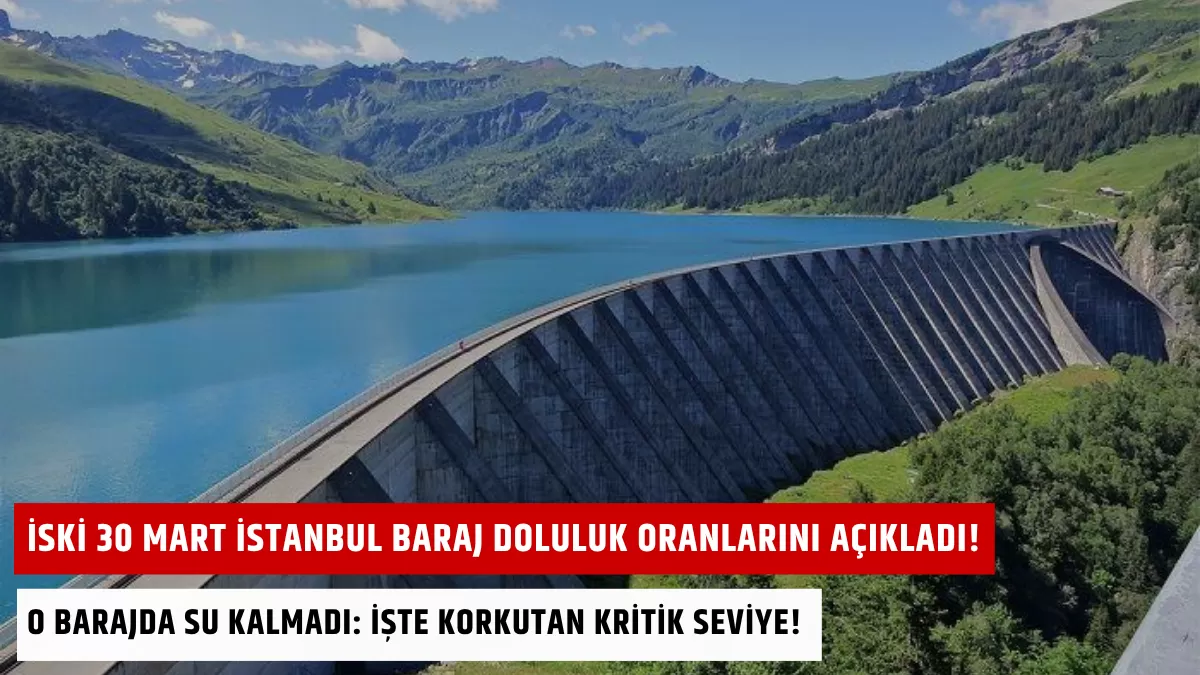 İSKİ 30 Mart İstanbul Baraj Doluluk Oranlarını Açıkladı! O Barajda Su Kalmadı: İşte Korkutan Kritik Seviye!