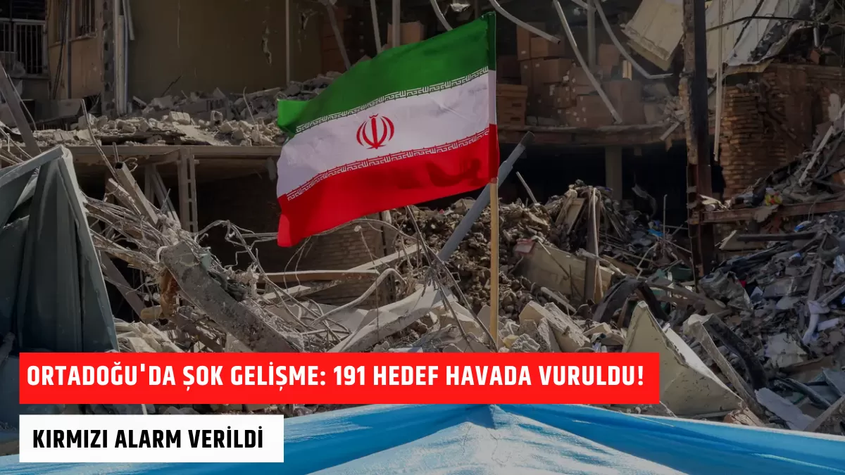 Ortadoğu’da Şok Gelişme: 191 Hedef Havada Vuruldu! Kırmızı Alarm Verildi