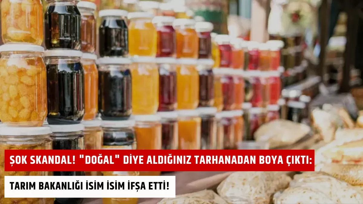 Şok Skandal! “Doğal” Diye Aldığınız Tarhanadan Boya Çıktı: Tarım Bakanlığı İsim İsim İfşa Etti!