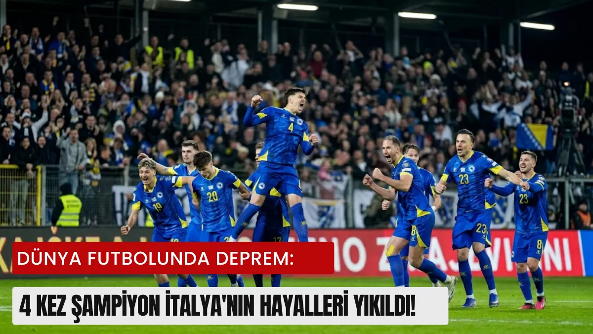 Dünya Futbolunda Deprem: 4 Kez Şampiyon İtalya’nın Hayalleri Yıkıldı!