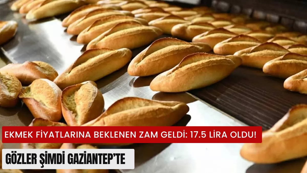 Ekmek Fiyatlarına Beklenen Zam Geldi: 17.5 Lira Oldu! Gözler Şimdi Gaziantep’te