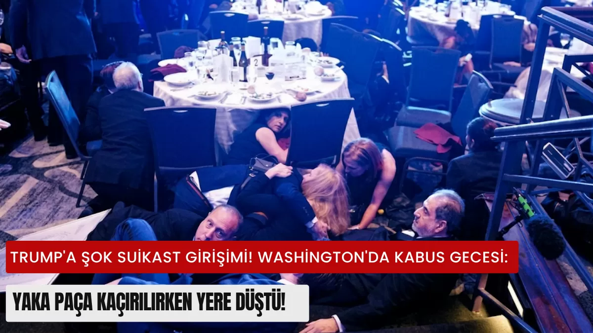 TRUMP’A ŞOK SUİKAST GİRİŞİMİ! Washington’da Kabus Gecesi: Yaka Paça Kaçırılırken Yere Düştü!