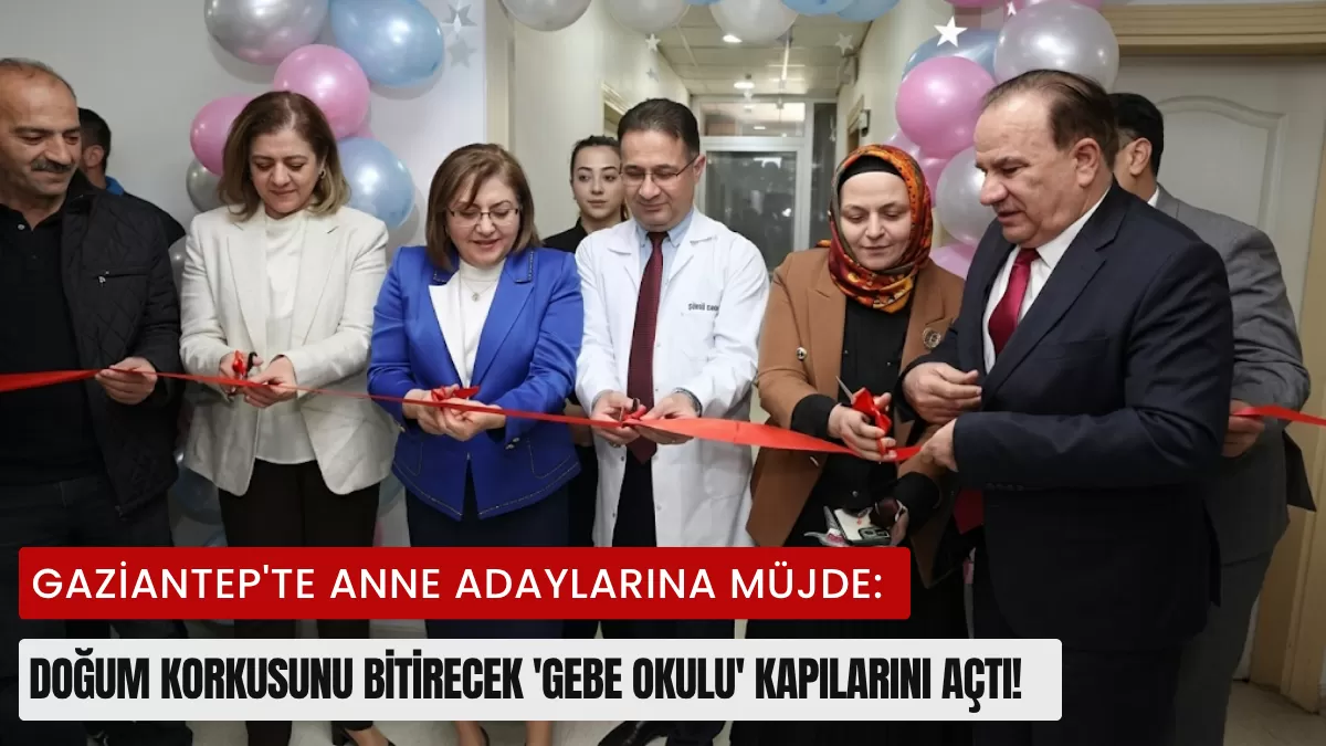 Gaziantep’te Anne Adaylarına Müjde: Doğum Korkusunu Bitirecek ‘Gebe Okulu’ Kapılarını Açtı!