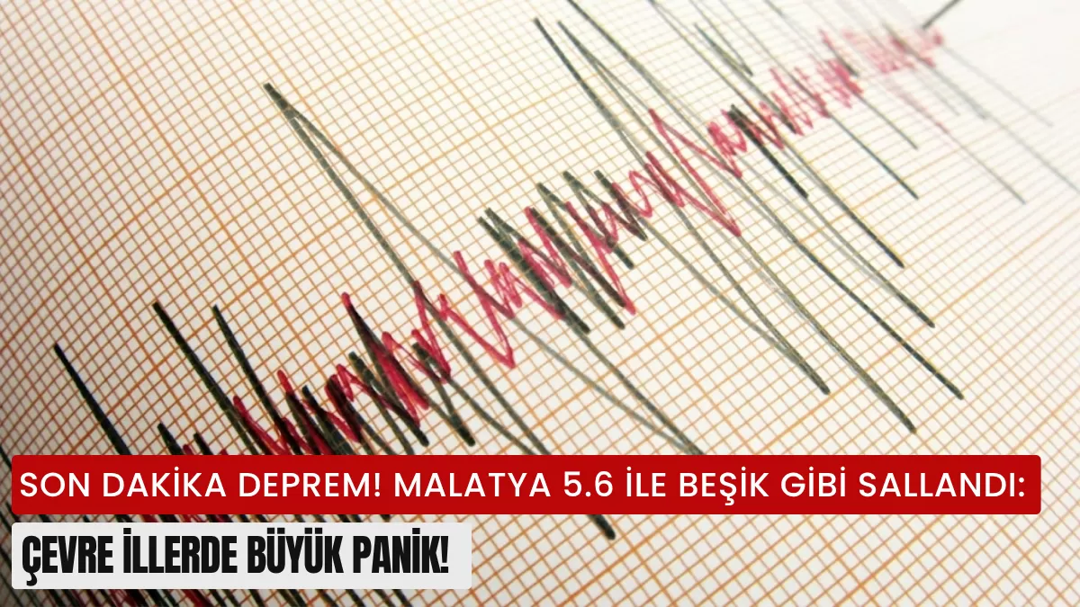 SON DAKİKA DEPREM! Malatya 5.6 ile Beşik Gibi Sallandı: Çevre İllerde Büyük Panik!