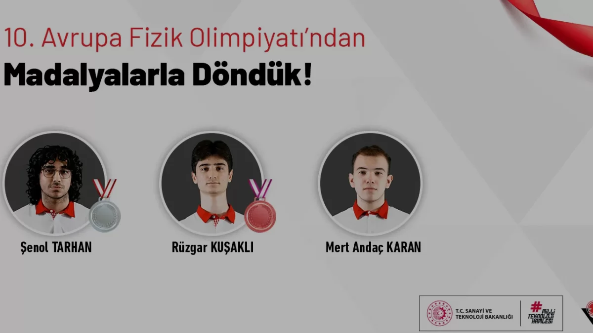 Avrupa Fizik Olimpiyatı’nda Türkiye’ye Üç Ödül