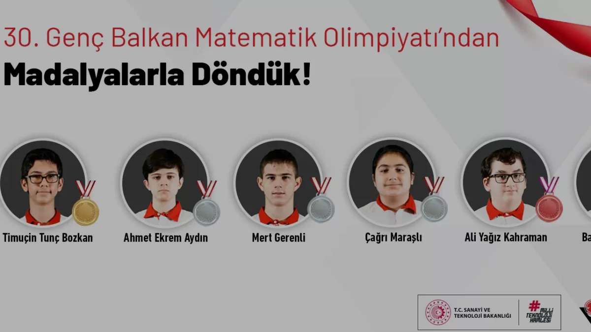 Genç Balkan Matematik Olimpiyatı’nda Türkiye’ye 6 Madalya