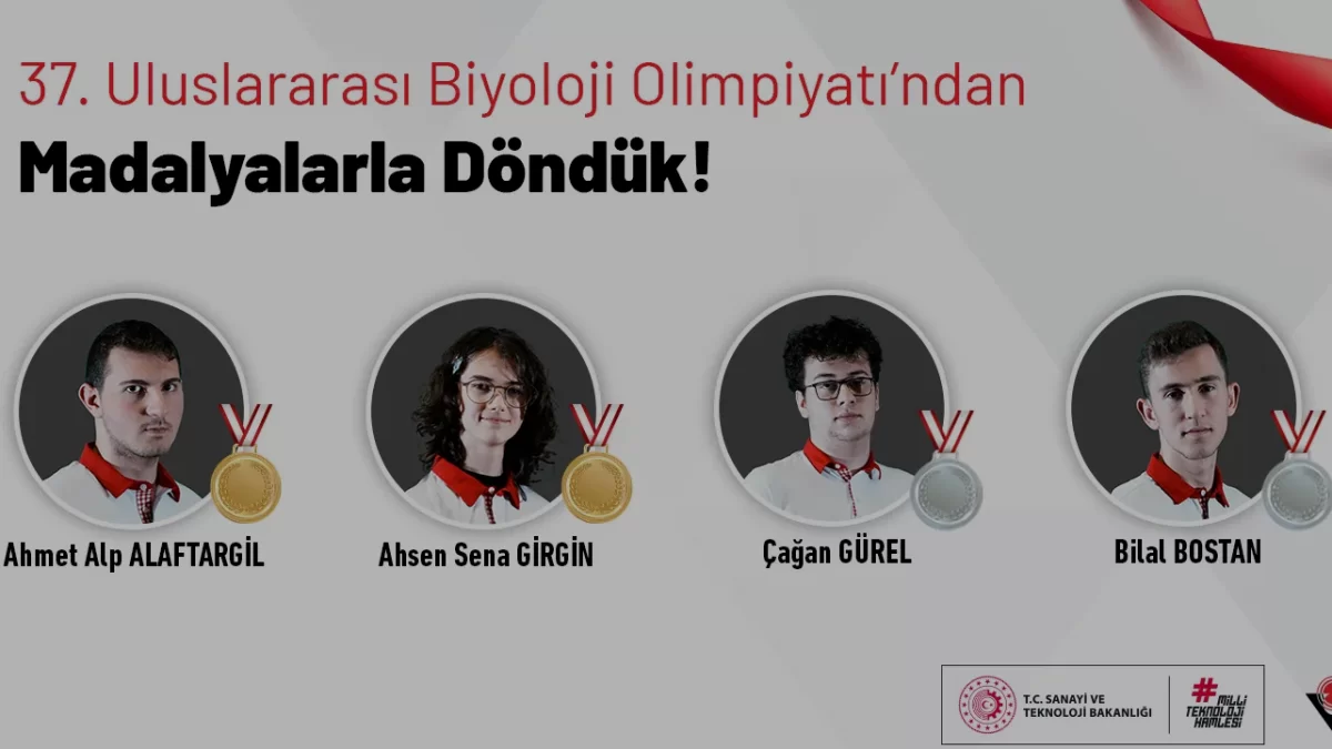 Türk Milli Takımı Uluslararası Biyoloji Olimpiyatında 4 Madalya Kazandı