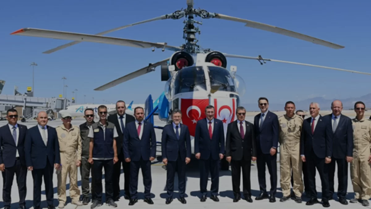 Türkiye KKTCye Yangın Söndürme Helikopteri Gönderdi