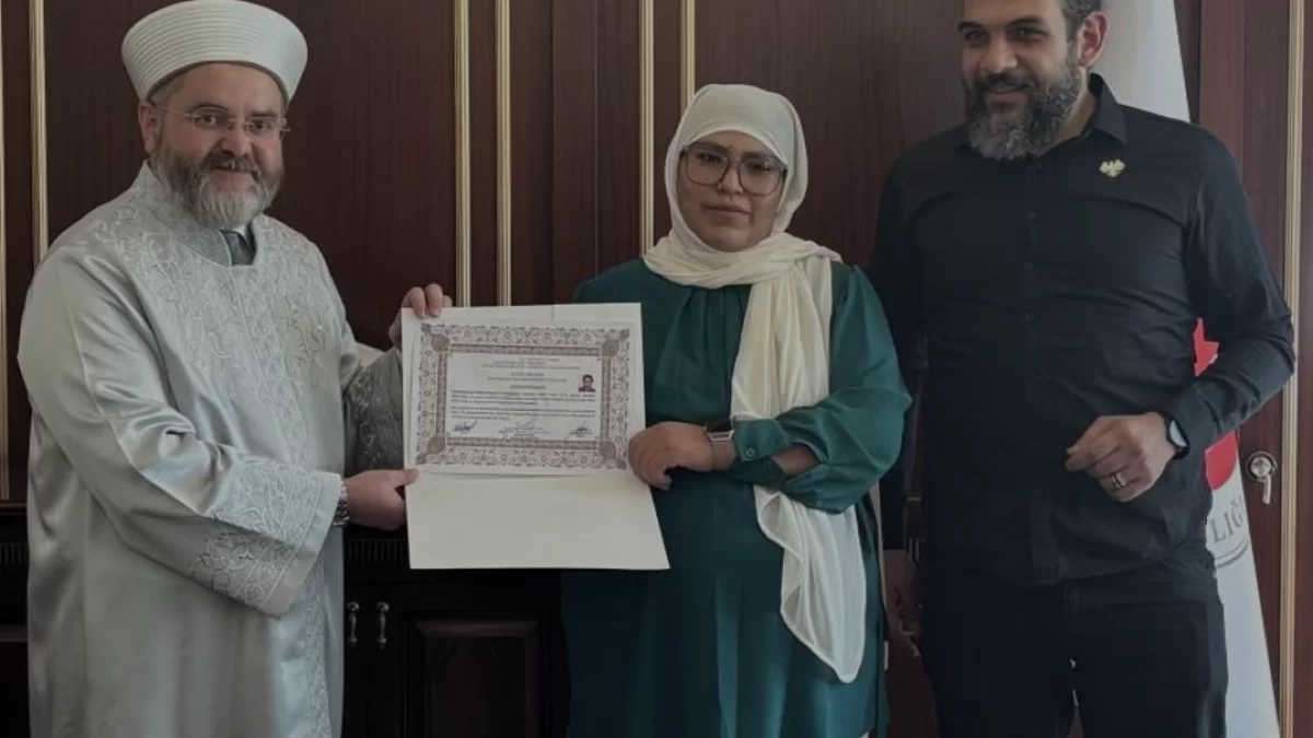 Arjantinli Eva Bektaş Gaziantep İl Müftülüğünde Müslüman Oldu