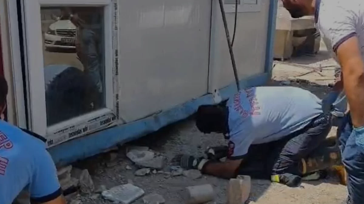 İslahiye’de Sıkışan Anne Köpek ve Yavruları Kurtarıldı
