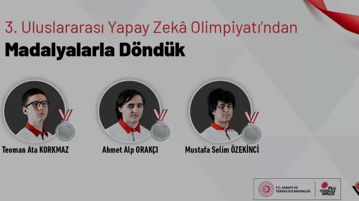 Türk Öğrenciler 3 Uluslararası Yapay Zeka Olimpiyatında Gümüş Madalya Kazandı