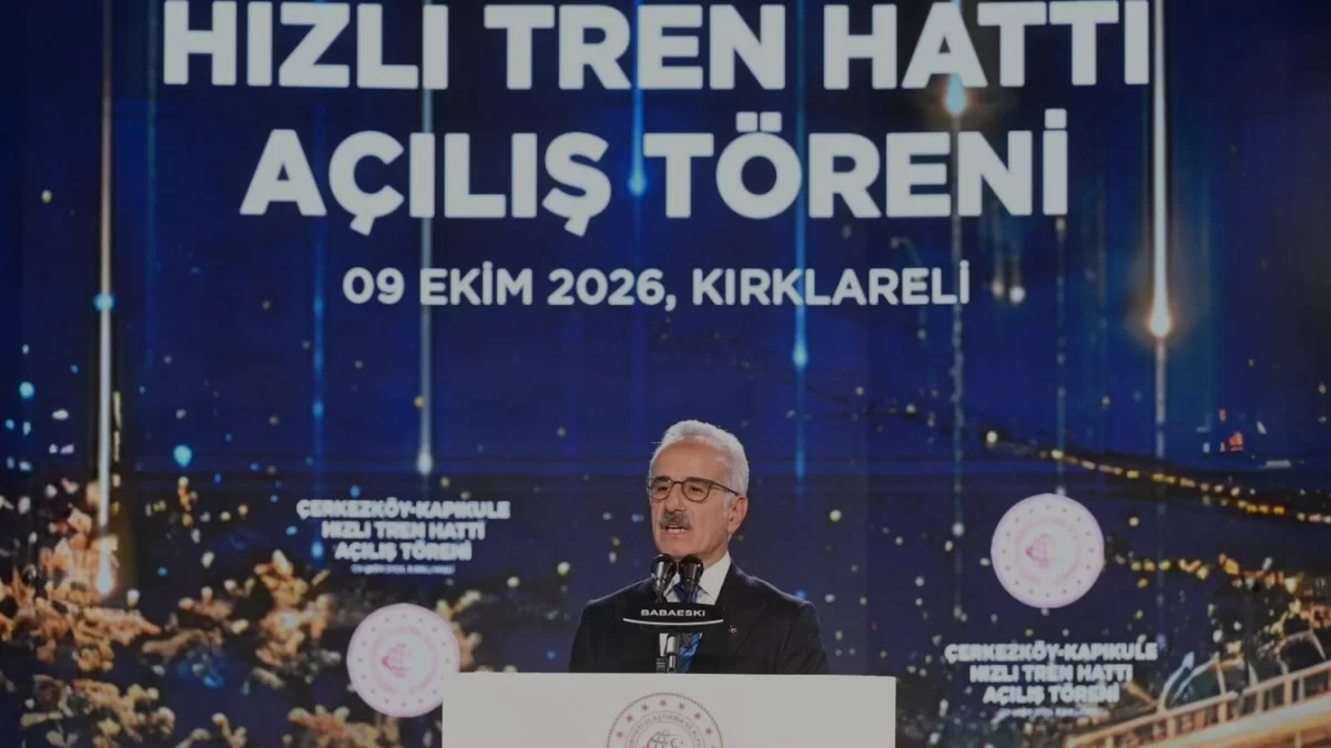 Çerkezköy Kapıkule Hızlı Demiryolu Hattında Yolculu Seferler Başladı