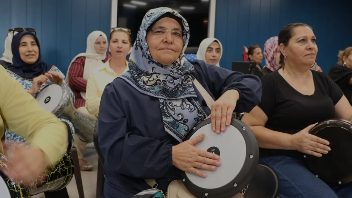 Gaziantep Şahinbey Belediyesi kadınlar için perküsyon kursu açtı
